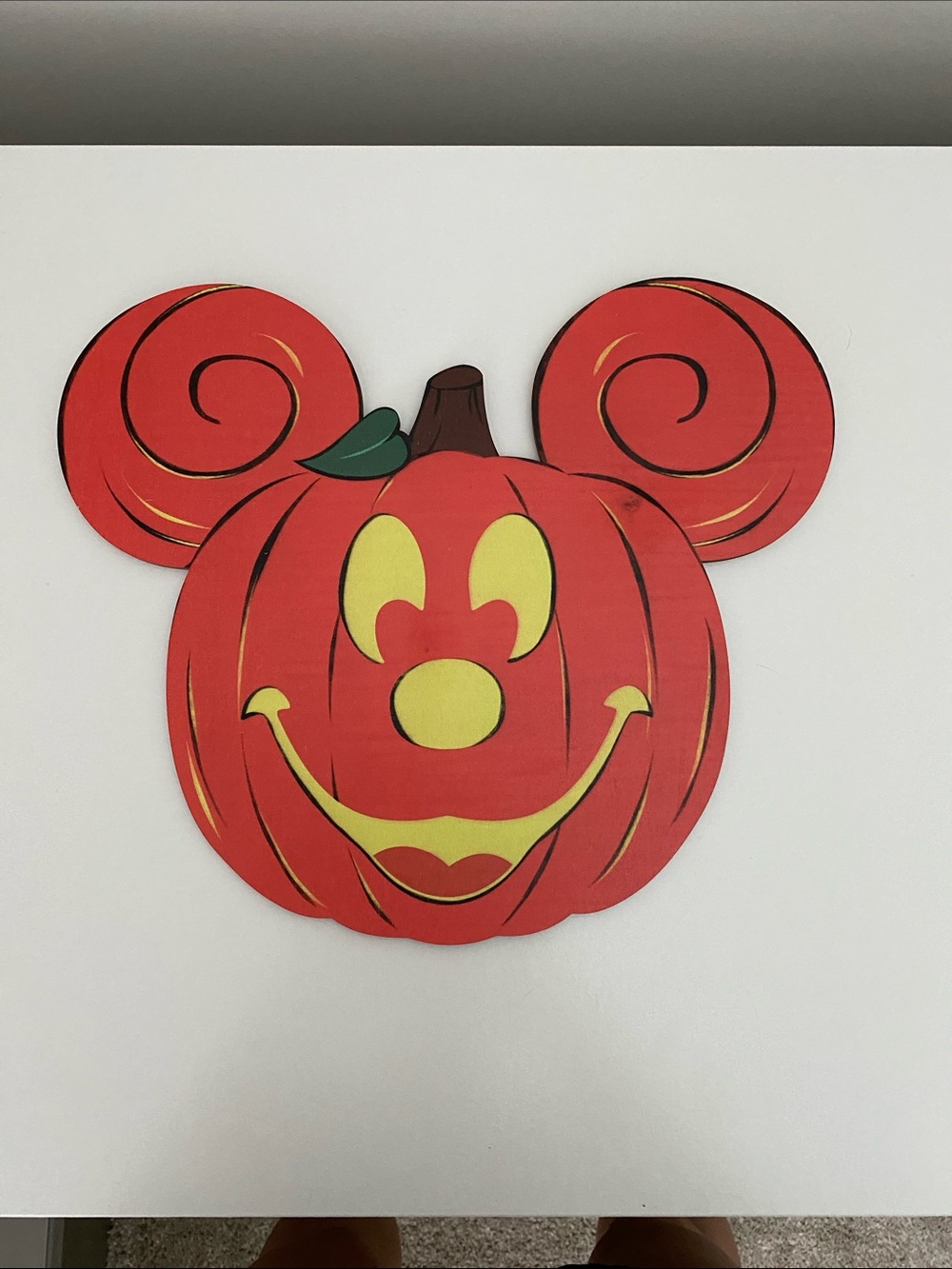 Disney Mickey Pumpkin wooden sign
